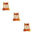 thumbnail image 2 of Vogacara Torres de suspensión trasera RC de aleación de aluminio duradero de 2 piezas - Rendimiento estable de larga vida útil amarillo Type1 NO1, 2 of 6