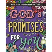 God's Promises for You: A Bible Verse Coloring Book with Relaxation for Teens, Young Adult (Paperback)(Large Print)