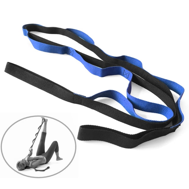 Yoga Daisy Chain Multi-Ring Yoga Strap Non-Elastic Stretch Strap Suitable for Pilates Dance Therapy Gymnastics
