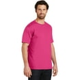 thumbnail image 4 of District Made Mens Perfect Weight Crew Tee-3XL (Dark Fuchsia), 4 of 6