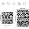 thumbnail image 2 of GZHJMY Tribal Black White Geometric Dish Drying Mat Coffee Maker Mat Microfiber Absorbent Drying Pad Heat Resistant Coffee Bar Protector Housewarming Holiday Seasonal Gift 16" × 18", 2 of 6