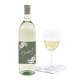 thumbnail image 2 of Koyal Wholesale Sage Green | Cream Floral Blossoms Fall Wedding, Wine Bottle Label Stickers, Cheers!, 20-Pack, 2 of 2