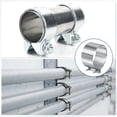 thumbnail image 7 of 2pcs Exhaust Clamp 5.3" Stainless Steel Lap Joint Band Clamp Exhaust Pipes Connection with M10 Screws for Car Muffler Elbow Pipes, 7 of 7