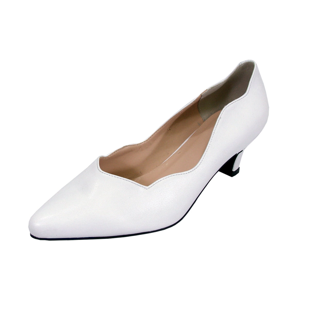 wide white dress shoes