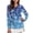 Blue Snowflake, variant on Yuyamidu Starfish Long Sleeve Golf Shirts for Woman Beach Athletic Tennis Shirts Stylish Quarter Zip Workout Shirts Golf Clothes Size XL