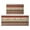 Red And Brown, variant on Red and Green Christmas Pattern Kitchen Rugs Sets Of 2,Anti Fatigue Kitchen Mat Rugs Non Slip Washable,Decorative Kitchen Floor Mats for Kitchen,Sink,Laundry,17"x30"+17"x47"