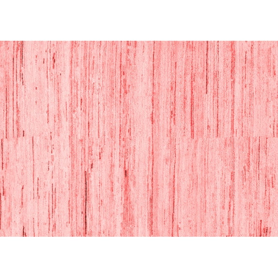 Ahgly Company Indoor Rectangle Solid Red Modern Area Rugs, 2' x 5'