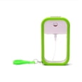 thumbnail image 1 of Funda protectora para botella de perfume recargable con pulverizador, a prueba de fugas, para cosméticos de viaje, contenedor de jabón líquido, funda de silicona, color verde claro, 1 of 1