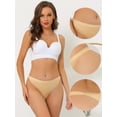 thumbnail image 3 of Unique Bargains Women's High Rise Airflow Thongs L 3 Beige/3 Black, 3 of 6