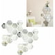 thumbnail image 5 of 24 pz Adhesivo De Pared Decorativo 3d HappyWare Acabado Espejo Plata 100148, 5 of 5