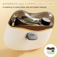 thumbnail image 3 of 2-in-1 Electric Nail Clipper & Polisher, Electric Nail Clippers for Seniors, Baby Nail Clipper with File, Safe Ceramic Blade, Toe Nail Clippers for Thick Nails (white), 3 of 7