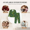 thumbnail image 7 of Daiia Cactus 1 for Women's Long-Sleeved Pajama Set – Soft & Comfortable Sleepwear Button-Up Pajamas Cozy Lounge Wear-XX-Large, 7 of 7