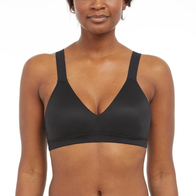 Bralette SPANX Bra-Leluya! Ligeramente forrado, muy negro, para mujer