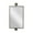 Black Dimensional Solid Rectangle 14" x 7" x 28", variant on DecMode Industrial Rectangular Metal Wall Mirror with Pull Handle Design and Black Finish, 14"W x 28"H