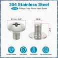 thumbnail image 2 of Tornillos de Cabeza Truss Phillips Uxcell 10#-32*5/16", 20 Pcs para Aspas de Ventilador de Techo, 2 of 6