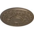 thumbnail image 3 of 30 5/8"OD x 2 1/2"P Tellson Ceiling Medallion (Fits Canopies up to 6 3/4"), Hand-Painted Warm Silver, 3 of 7