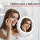 thumbnail image 4 of Espejo de Maquillaje HD, LED Montado en Pared, Funciona con 4 Pilas AAA (Pilas no Incluidas), Espejo de Aumento, Brazo Extensible, Rotación de 360° para Baño, Regalos para mujeres, 4 of 4