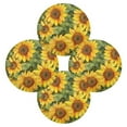 thumbnail image 5 of WOBOGO Sunflowers Pattern Round Placemats Set of 6 Heat Resistant Washable Kitchen Table Decorations 15.4in, 5 of 7
