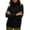 Black, variant on Women's Turtleneck Knit Sweater Long Sleeve Pullover Top with Textured Pattern Casual Winter Blouse for Fall Winter Daily Wear