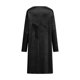 thumbnail image 5 of mfyjkho Vestidos para mujer, Vestido elegante de terciopelo dorado con volantes y solapa caída de manga larga en color liso para mujer Vestidos festivos para mujer xxl, 5 of 9