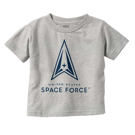

Classic US Space Force Military Logo Toddler Boy Girl T Shirt Infant Toddler Brisco Brands 4T