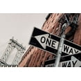 thumbnail image 2 of Martin, Rikard 18x13 Black Ornate Wood Framed with Double Matting Museum Art Print Titled - Manhattan Bridge One Way, 2 of 4