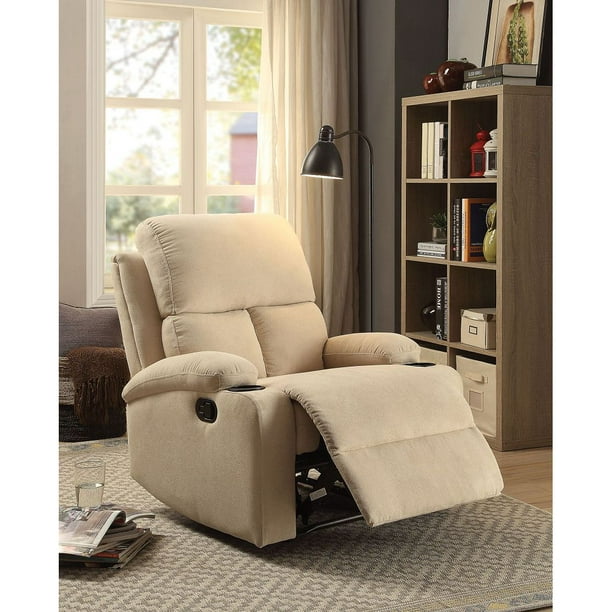 Velvet Recliner Motion Reclining Sofa Chair with Tight Back & Seat