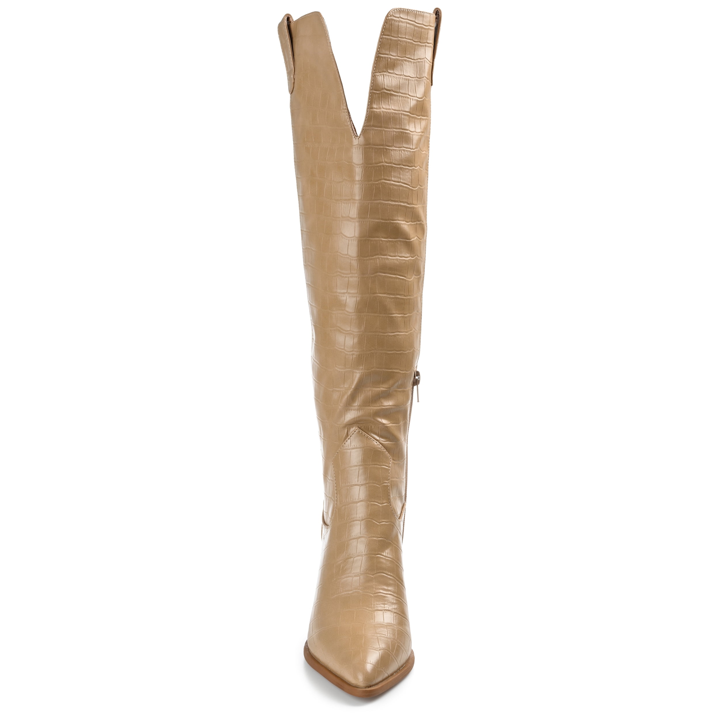 Journee Womens Therese  Stacked Heel Knee High Boots, Widths Available