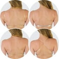 thumbnail image 2 of ToBeInStyle Women's Pack of 3 Padded Wired Bra with Clear Convertible Straps - Basic Assortment - 34B, 2 of 7