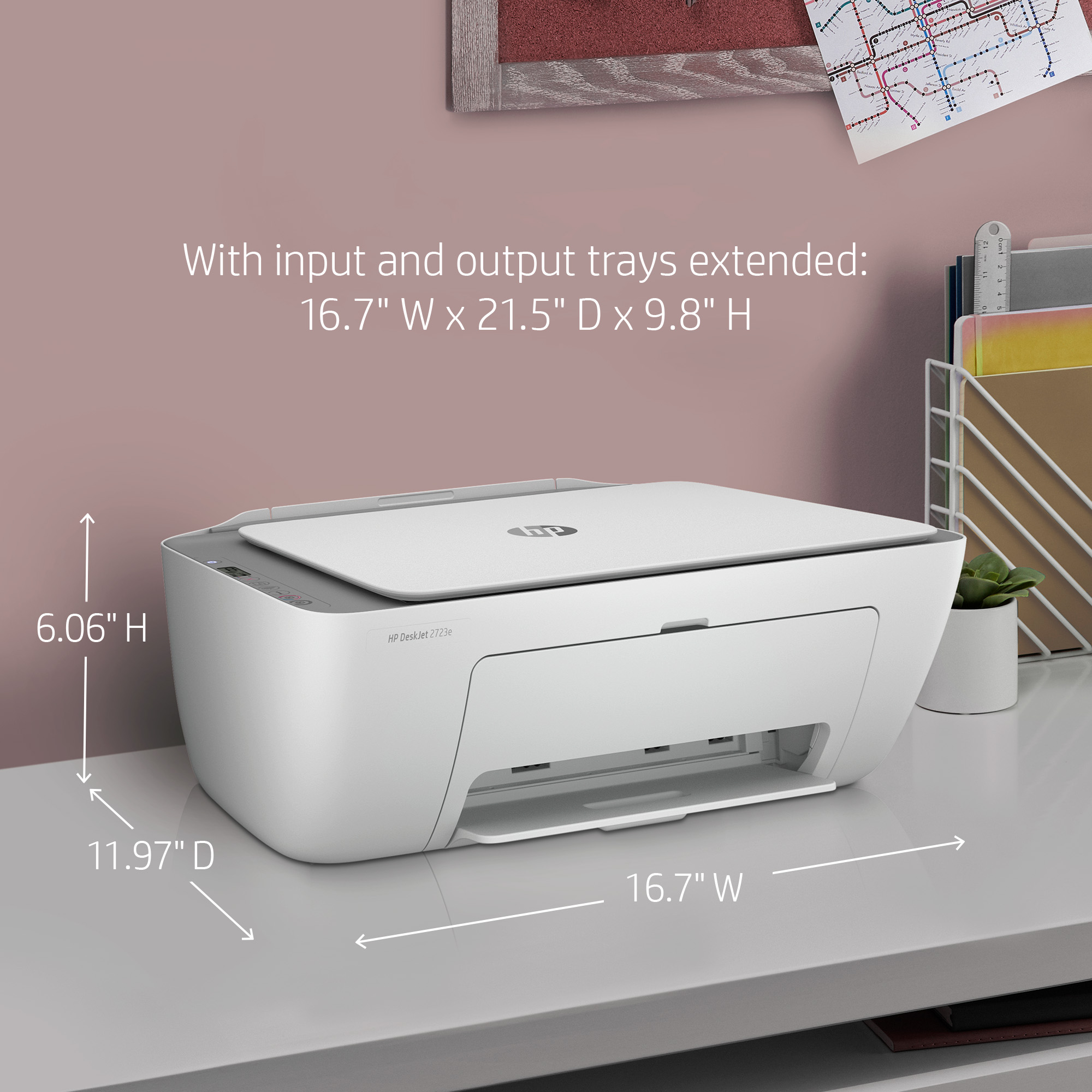 HP DeskJet 2723e All-in-One Wireless Color Inkjet Printer with 9 Months Instant Ink Included with HP+ - image 9 of 10