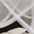 thumbnail image 4 of Bed Canopy for Full Queen King Size Bed, Canopy Bed Curtains Elegant Mosquito Net, Mosquito Netting for Camping Patio Indoor Outdoor Bug Net, Yellow, 4 of 9