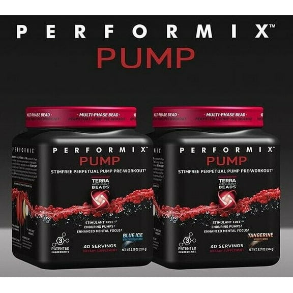 Performix Stim-Free PUMP Pre Workout Focus Endurance SST Terra Bead Technology