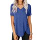thumbnail image 1 of Puntoco moda mujer verano Casual botones cuello en V manga corta Pullove blusa sólida Puntoco Puntoco-4990, 1 of 5
