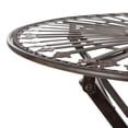 thumbnail image 4 of SAFAVIEH Belen Outdoor Patio 3 Piece Bistro Set, Black Rust, 4 of 10