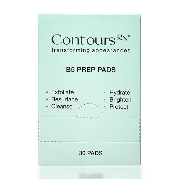 Contours Rx Eyelid Prep Pads, Eyelid Cleanser, Oil-Free Makeup Eye Cleaning Wipes – Exfoliate Scrub & Hydrate to Prepare Eyes for LIDS BY DESIGN Correcting Strips - 30 Pack