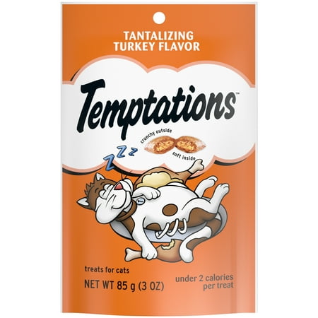 UPC: 0058496701239 | Temptations Classic Crunchy and Soft Cat Treats Tantalizing Turkey 3 oz. Pouch