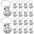 thumbnail image 1 of Shisuyan 50pcs Curtain Rings with Shell Clips Sock Clip Drapery Ring with Clip Curtain Supplies, 1 of 1