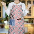 thumbnail image 6 of Pink Cartoon Unicorn Star Pattern Apron-Garden Aprons for Women with Pockets-Cotton Linen Waterproof Kitchen Cooking Gardening Aprons Adjustable for Kitchen,Cooking,BBQ and Salon 33x27 Inch, 6 of 7