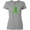 AC-Heather Grey, variant on Inktastic Mental Health Awareness Ribbon with Green Hearts Women's T-Shirt