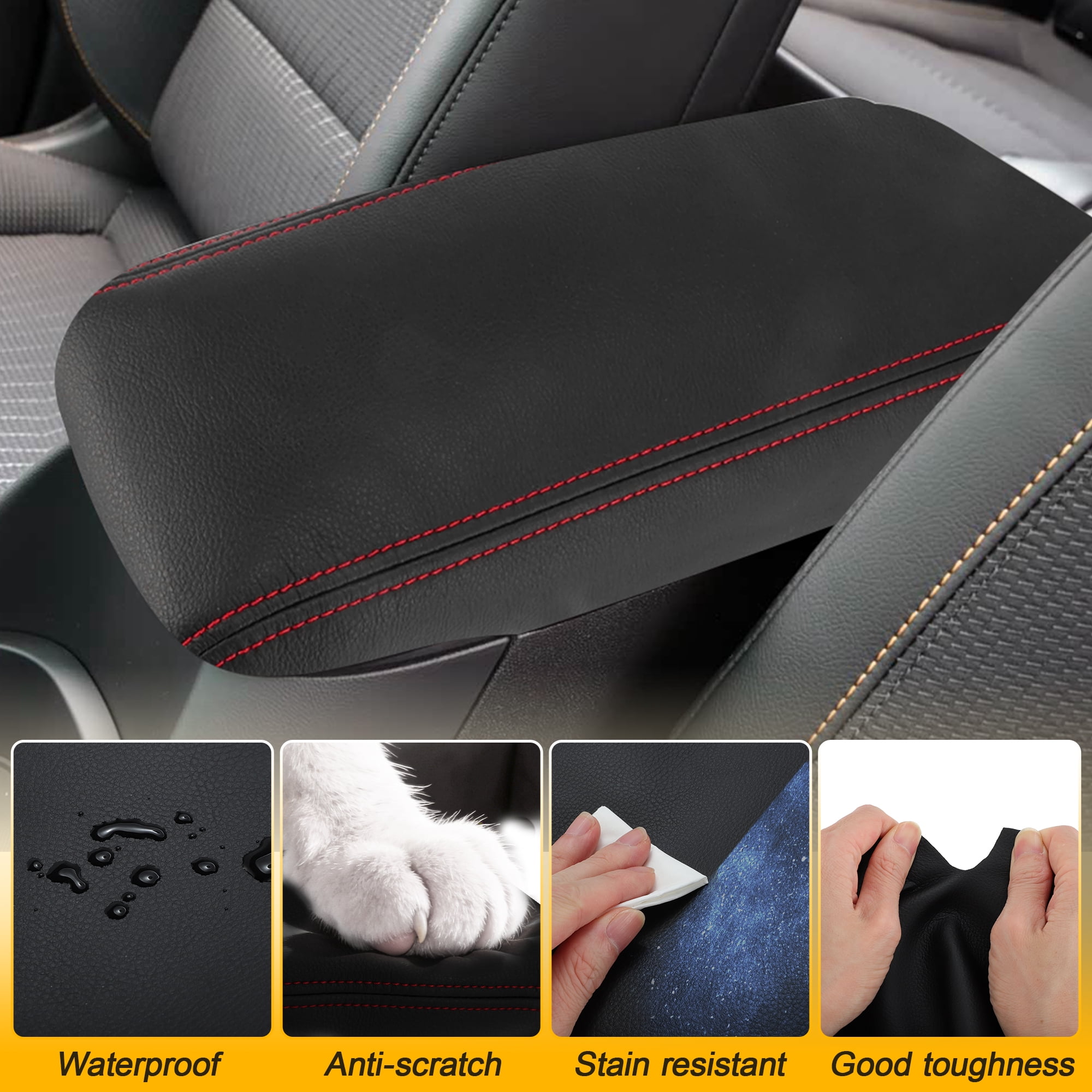 Unique Bargains Car Center Console Lid Armrest Cover for Chevy Equinox 10-17