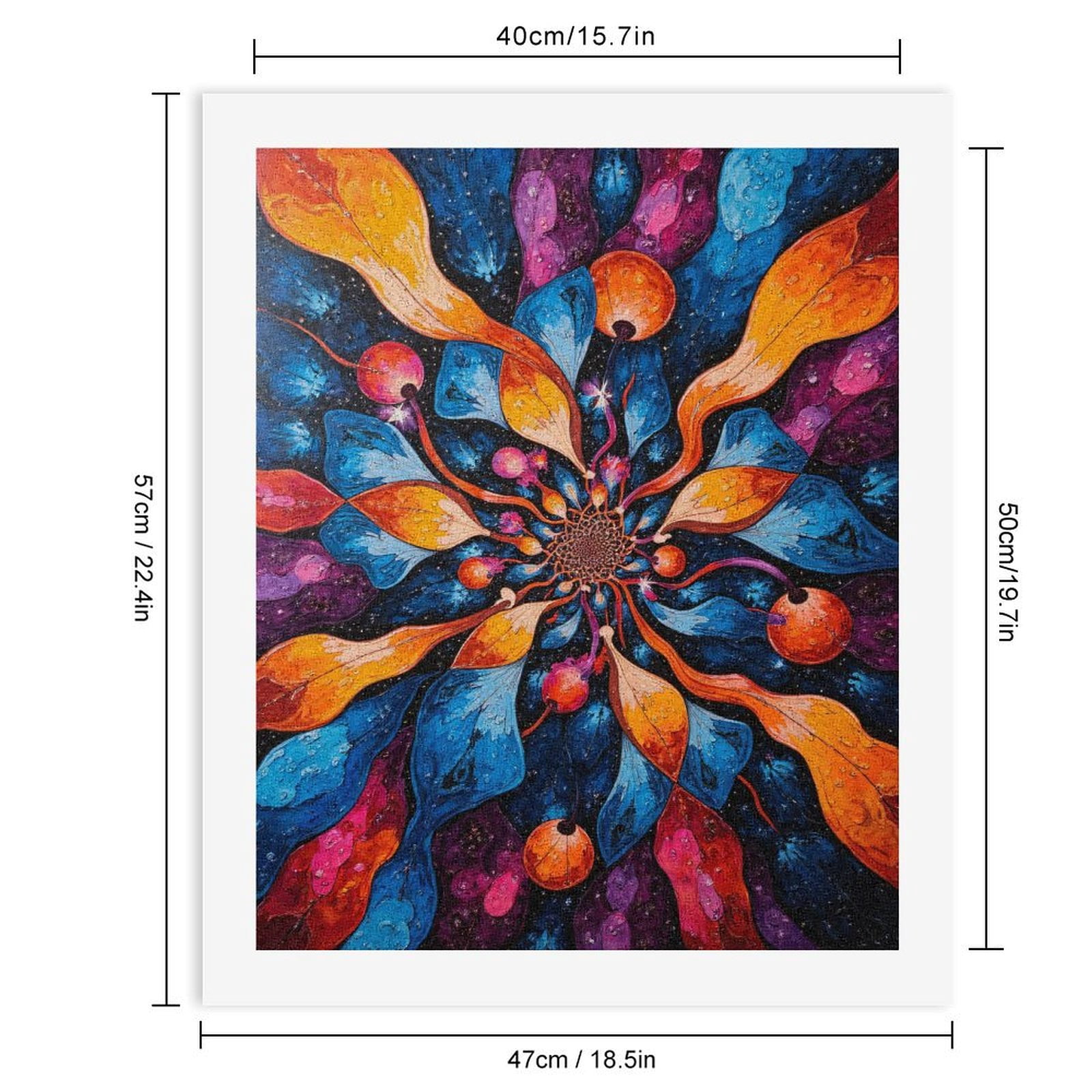 Paint by Numbers Kit for Adults, Colorful Abstract Cosmic Swirl Paint by Numbers, Easy Paint by Numbers Kit for Adults Beginner, DIY Adult Paint by Number Kits on Canvas, Home Decor