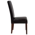 thumbnail image 3 of 2 Pk. Greenwich Series Brown LeatherSoft Parsons Chair, 3 of 9