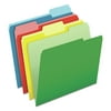 Pendaflex 48434 Cutless/watershed File Folders, 1/3 Cut Top Tab, Letter - Assorted (100/Box)