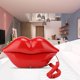 thumbnail image 3 of WX-3061 Decoración de Eescritorio Telefónico, Teléfono Con Labios en Forma de Labio, Sonido Claro, Teléfono Domémico para El Hogar, Oficina, Arte, Regalos, ABS, Rojo, 3 of 7