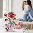 thumbnail image 2 of Exquisite Rose Flower Ornament Romantic 2D Flat Acrylic Tabletop Centerpiece Decorations Elegant Mother's Day Valentine's Day Birthday Gift Party Supplies, 2 of 3