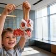 thumbnail image 3 of Dance Lion Lanterns Chinese New Year 2026 New DIY Lion Dance Lantern Kit Spring Festival Home Decoration Gift Self-Assembly Puzzle,Includes String Lights, 3 of 6