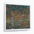 thumbnail image 1 of Points Bleus et Bronzes sur Verre III - Toile Encadrée de Cabine et de Pavillon, 1 of 3