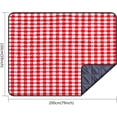 thumbnail image 5 of Manta de picnic Estera de picnic al aire libre Estera de playa portátil resistente al agua Estera de camping plegable Manta a prueba de humedad (rojo), 5 of 5