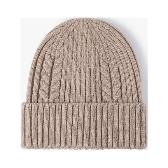 Hat for Women Autumn And Winter Fashion Twist Dome Beanie Cold Hat Outdoor Warm Ear Protection Knitted Hat Simple Wool Hat Tide