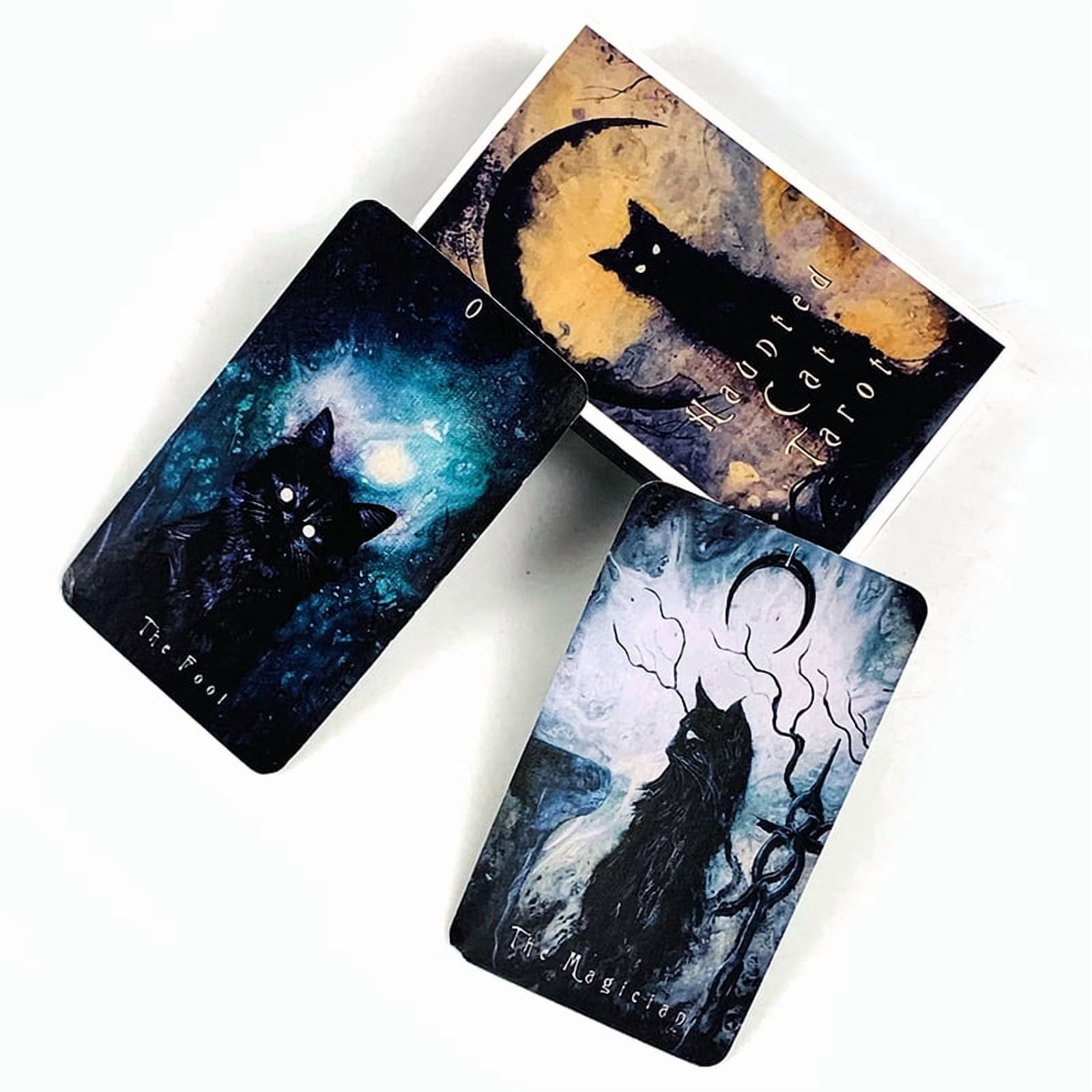 New Tarot Haunted Cat Tarot Deck Fate Divination Oracle Board Games Playing Card Family Party Entertainment Cards Game